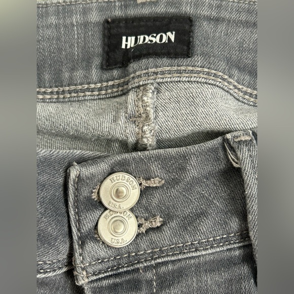 Hudson Jeans Collin Mid-Rise Skinny Jean Grey Sz 28. - Picture 3 of 9